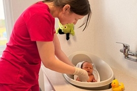 Naturalny start w życie - kąpiele w wiaderku